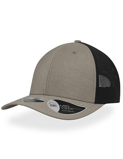 Whippy Cap zum Besticken und Bedrucken in der Farbe Grey Melange mit Ihren Logo, Schriftzug oder Motiv.