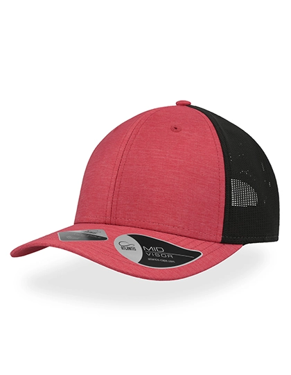 Whippy Cap zum Besticken und Bedrucken in der Farbe Red Melange mit Ihren Logo, Schriftzug oder Motiv.
