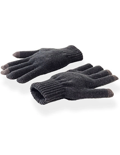 Gloves Touch zum Besticken und Bedrucken in der Farbe Grey mit Ihren Logo, Schriftzug oder Motiv.