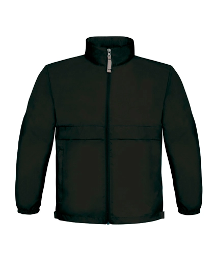 Kids´ Jacket Sirocco zum Besticken und Bedrucken in der Farbe Black mit Ihren Logo, Schriftzug oder Motiv.