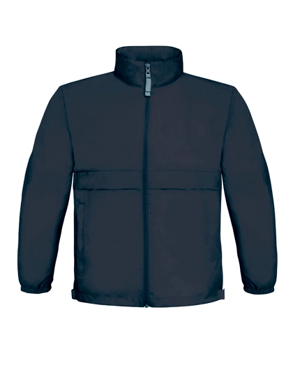 Kids´ Jacket Sirocco zum Besticken und Bedrucken in der Farbe Navy mit Ihren Logo, Schriftzug oder Motiv.