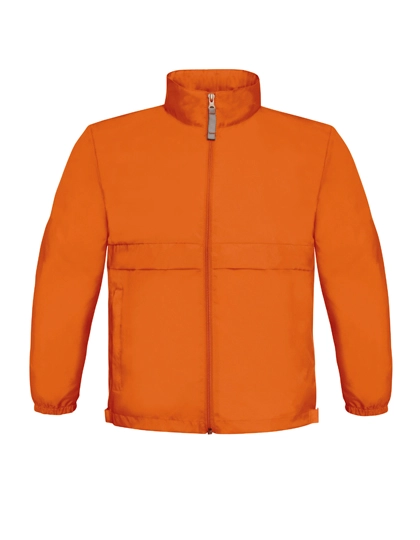 Kids´ Jacket Sirocco zum Besticken und Bedrucken in der Farbe Orange mit Ihren Logo, Schriftzug oder Motiv.