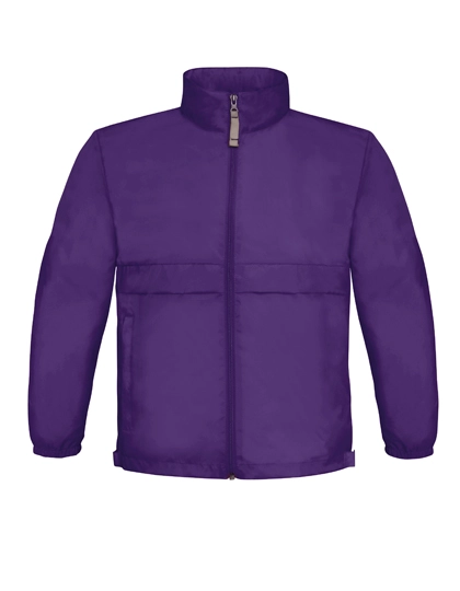 Kids´ Jacket Sirocco zum Besticken und Bedrucken in der Farbe Purple mit Ihren Logo, Schriftzug oder Motiv.