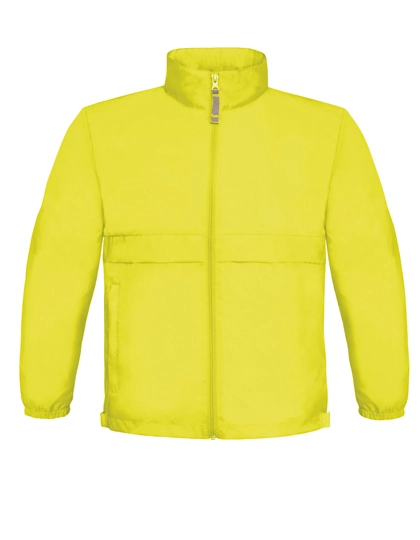 Kids´ Jacket Sirocco zum Besticken und Bedrucken in der Farbe Ultra Yellow mit Ihren Logo, Schriftzug oder Motiv.
