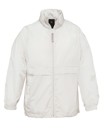 Kids´ Jacket Sirocco zum Besticken und Bedrucken in der Farbe White mit Ihren Logo, Schriftzug oder Motiv.