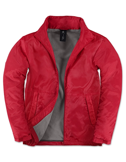 Men´s Jacket Multi-Active zum Besticken und Bedrucken in der Farbe Red-Warm Grey mit Ihren Logo, Schriftzug oder Motiv.