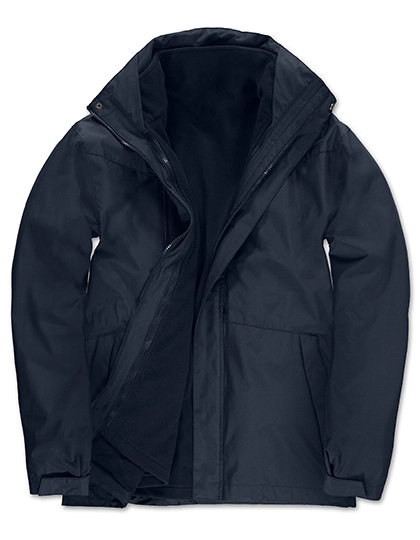 Jacket Corporate 3-in-1 zum Besticken und Bedrucken in der Farbe Navy mit Ihren Logo, Schriftzug oder Motiv.