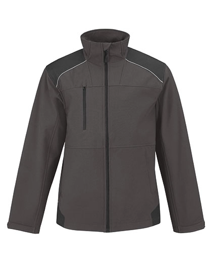 Jacket Shield Softshell Pro zum Besticken und Bedrucken in der Farbe Dark Grey (Solid) mit Ihren Logo, Schriftzug oder Motiv.