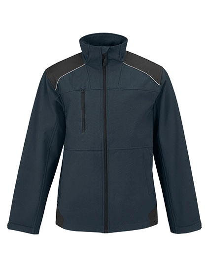 Jacket Shield Softshell Pro zum Besticken und Bedrucken in der Farbe Navy mit Ihren Logo, Schriftzug oder Motiv.