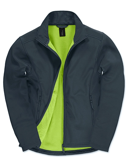 Men´s Jacket Softshell ID.701 zum Besticken und Bedrucken in der Farbe Navy-Neon Green mit Ihren Logo, Schriftzug oder Motiv.