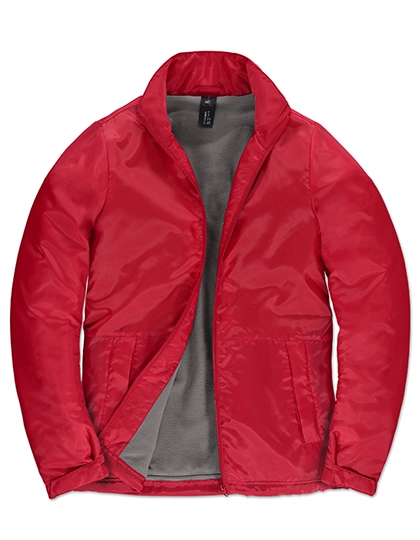 Women´s Jacket Multi-Active zum Besticken und Bedrucken in der Farbe Red-Warm Grey mit Ihren Logo, Schriftzug oder Motiv.