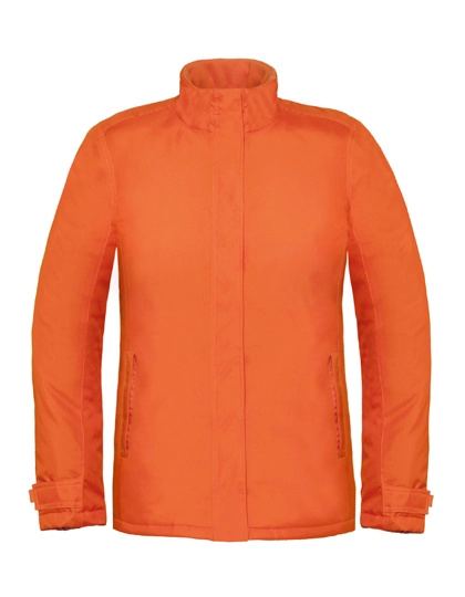Women´s Jacket Real+ zum Besticken und Bedrucken in der Farbe Orange mit Ihren Logo, Schriftzug oder Motiv.