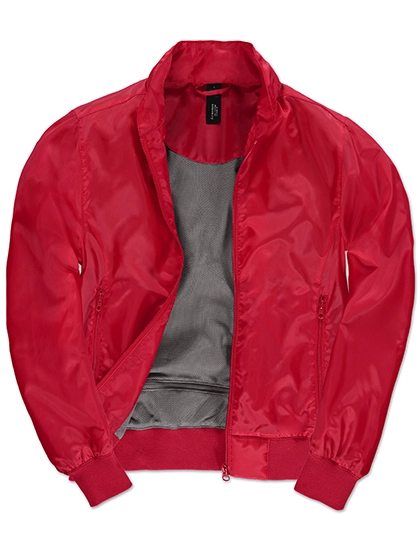 Women´s Jacket Trooper zum Besticken und Bedrucken in der Farbe Red-Warm Grey mit Ihren Logo, Schriftzug oder Motiv.