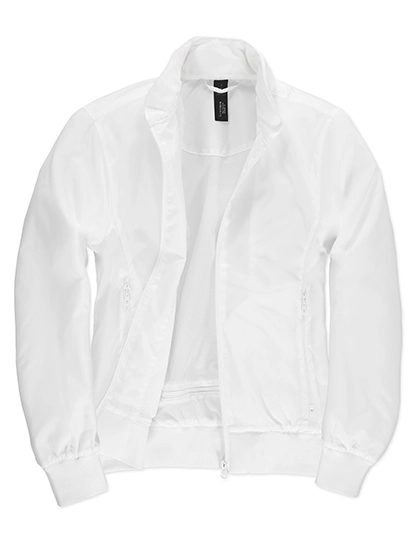 Women´s Jacket Trooper zum Besticken und Bedrucken in der Farbe White-White mit Ihren Logo, Schriftzug oder Motiv.