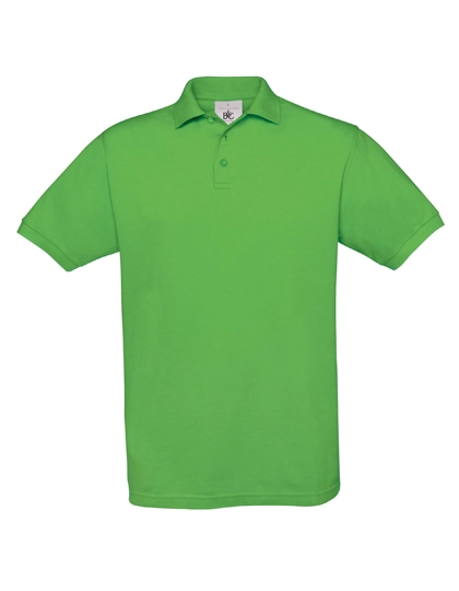 Unisex Polo Safran zum Besticken und Bedrucken in der Farbe Real Green mit Ihren Logo, Schriftzug oder Motiv.