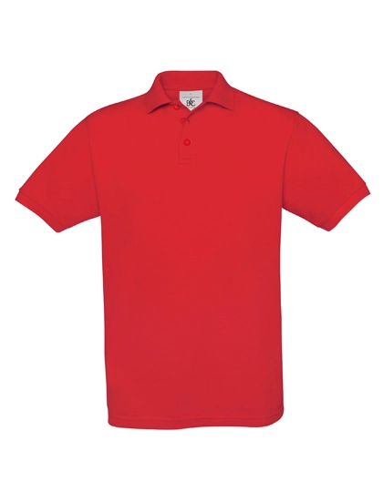 Unisex Polo Safran zum Besticken und Bedrucken in der Farbe Red mit Ihren Logo, Schriftzug oder Motiv.