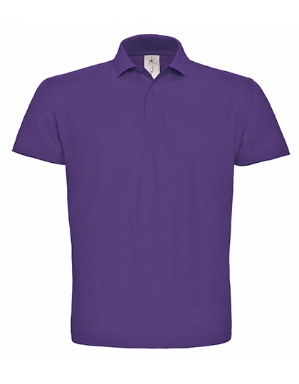 Unisex Polo ID.001 zum Besticken und Bedrucken in der Farbe Purple mit Ihren Logo, Schriftzug oder Motiv.
