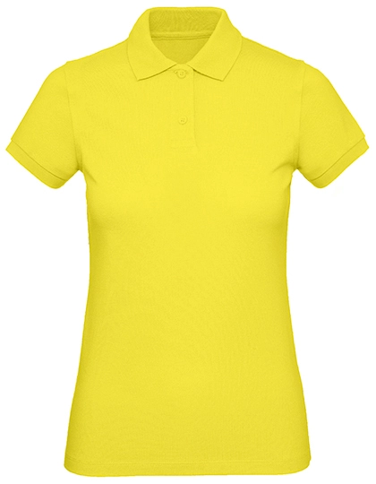 Inspire Polo /Women_° zum Besticken und Bedrucken in der Farbe Solar Yellow mit Ihren Logo, Schriftzug oder Motiv.