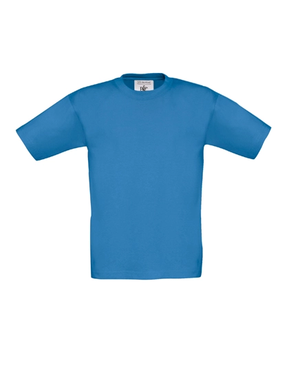 Kids´ T-Shirt Exact 150 zum Besticken und Bedrucken in der Farbe Azure mit Ihren Logo, Schriftzug oder Motiv.