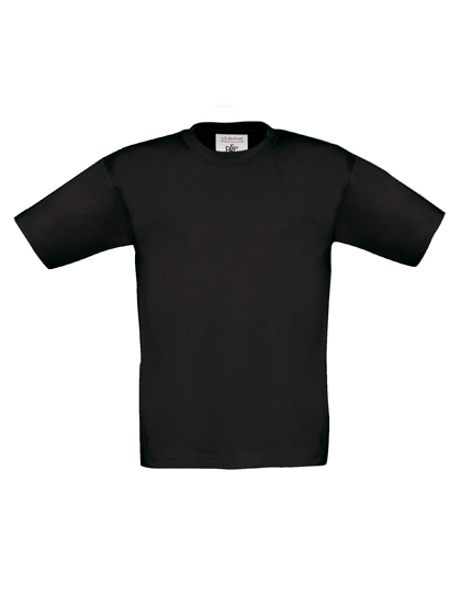Kids´ T-Shirt Exact 150 zum Besticken und Bedrucken in der Farbe Black mit Ihren Logo, Schriftzug oder Motiv.