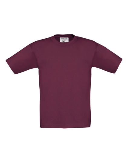 Kids´ T-Shirt Exact 150 zum Besticken und Bedrucken in der Farbe Burgundy mit Ihren Logo, Schriftzug oder Motiv.