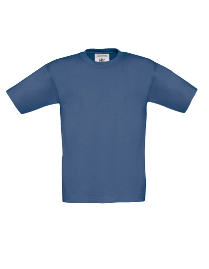 Kids´ T-Shirt Exact 150 zum Besticken und Bedrucken in der Farbe Denim mit Ihren Logo, Schriftzug oder Motiv.