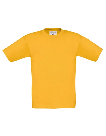 Kids´ T-Shirt Exact 150 zum Besticken und Bedrucken in der Farbe Gold mit Ihren Logo, Schriftzug oder Motiv.