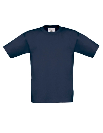 Kids´ T-Shirt Exact 150 zum Besticken und Bedrucken in der Farbe Navy mit Ihren Logo, Schriftzug oder Motiv.