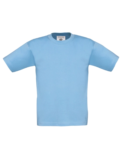 Kids´ T-Shirt Exact 150 zum Besticken und Bedrucken in der Farbe Sky Blue mit Ihren Logo, Schriftzug oder Motiv.