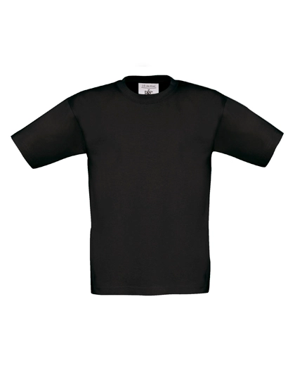 Kids´ T-Shirt Exact 190 zum Besticken und Bedrucken in der Farbe Black mit Ihren Logo, Schriftzug oder Motiv.
