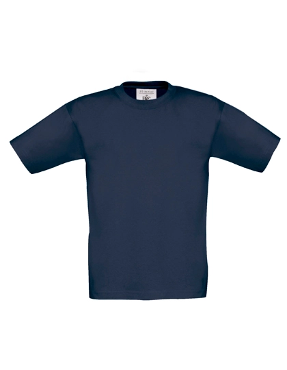 Kids´ T-Shirt Exact 190 zum Besticken und Bedrucken in der Farbe Navy mit Ihren Logo, Schriftzug oder Motiv.