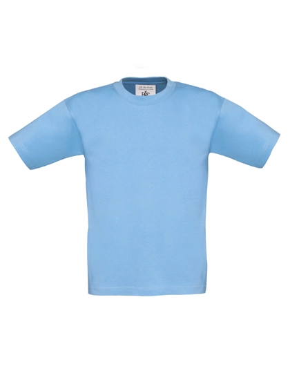 Kids´ T-Shirt Exact 190 zum Besticken und Bedrucken in der Farbe Sky Blue mit Ihren Logo, Schriftzug oder Motiv.