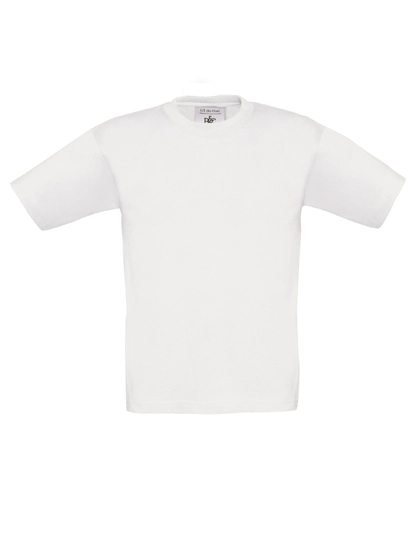 Kids´ T-Shirt Exact 190 zum Besticken und Bedrucken in der Farbe White mit Ihren Logo, Schriftzug oder Motiv.