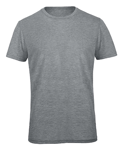 Men´s Triblend T-Shirt zum Besticken und Bedrucken in der Farbe Heather Light Grey mit Ihren Logo, Schriftzug oder Motiv.