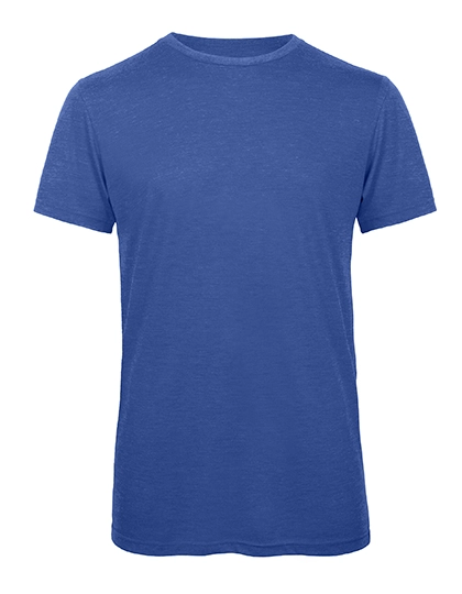 Men´s Triblend T-Shirt zum Besticken und Bedrucken in der Farbe Heather Royal Blue mit Ihren Logo, Schriftzug oder Motiv.