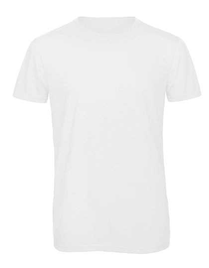 Men´s Triblend T-Shirt zum Besticken und Bedrucken in der Farbe White mit Ihren Logo, Schriftzug oder Motiv.