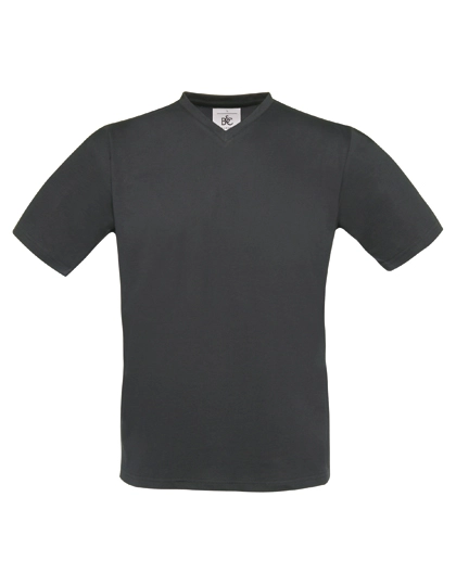T-Shirt Exact V-Neck zum Besticken und Bedrucken in der Farbe Dark Grey (Solid) mit Ihren Logo, Schriftzug oder Motiv.
