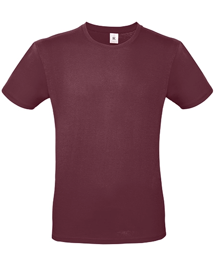 T-Shirt #E150 zum Besticken und Bedrucken in der Farbe Burgundy mit Ihren Logo, Schriftzug oder Motiv.