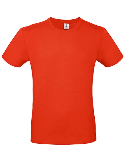 T-Shirt #E150 zum Besticken und Bedrucken in der Farbe Fire Red mit Ihren Logo, Schriftzug oder Motiv.