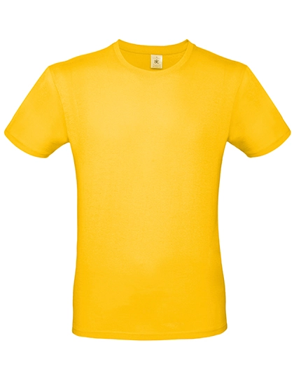 T-Shirt #E150 zum Besticken und Bedrucken in der Farbe Gold mit Ihren Logo, Schriftzug oder Motiv.