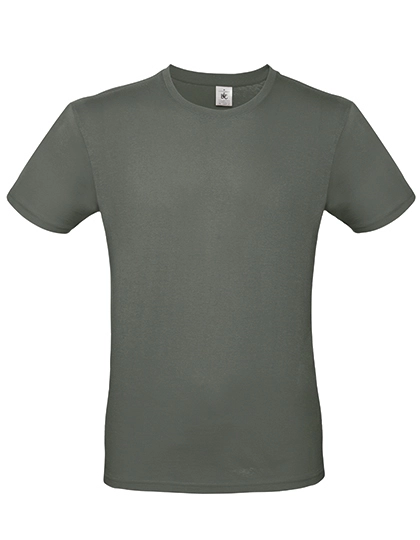 T-Shirt #E150 zum Besticken und Bedrucken in der Farbe Millennial Khaki mit Ihren Logo, Schriftzug oder Motiv.