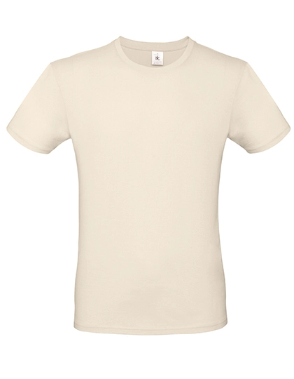 T-Shirt #E150 zum Besticken und Bedrucken in der Farbe Natural mit Ihren Logo, Schriftzug oder Motiv.