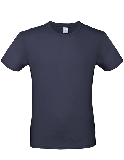 T-Shirt #E150 zum Besticken und Bedrucken in der Farbe Navy mit Ihren Logo, Schriftzug oder Motiv.