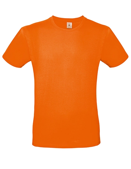 T-Shirt #E150 zum Besticken und Bedrucken in der Farbe Orange mit Ihren Logo, Schriftzug oder Motiv.