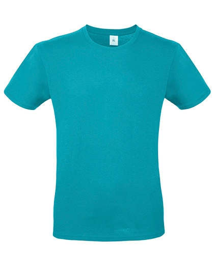 T-Shirt #E150 zum Besticken und Bedrucken in der Farbe Real Turquoise mit Ihren Logo, Schriftzug oder Motiv.