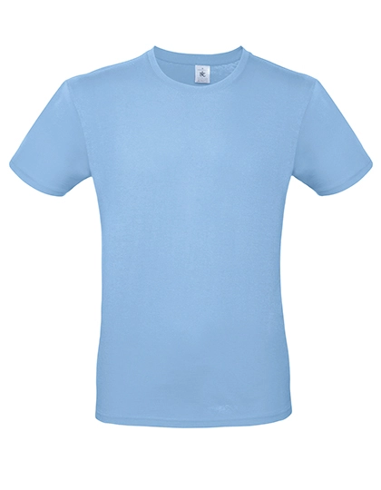 T-Shirt #E150 zum Besticken und Bedrucken in der Farbe Sky Blue mit Ihren Logo, Schriftzug oder Motiv.