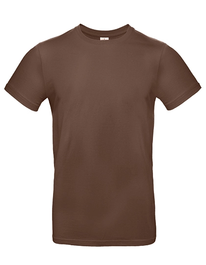 T-Shirt #E190 zum Besticken und Bedrucken in der Farbe Chocolate mit Ihren Logo, Schriftzug oder Motiv.