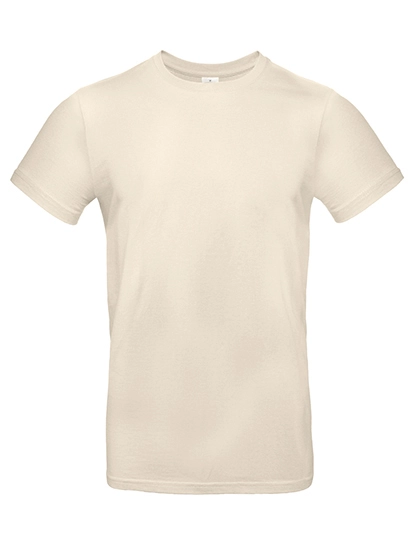 T-Shirt #E190 zum Besticken und Bedrucken in der Farbe Natural mit Ihren Logo, Schriftzug oder Motiv.
