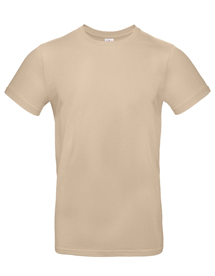 T-Shirt #E190 zum Besticken und Bedrucken in der Farbe Sand mit Ihren Logo, Schriftzug oder Motiv.