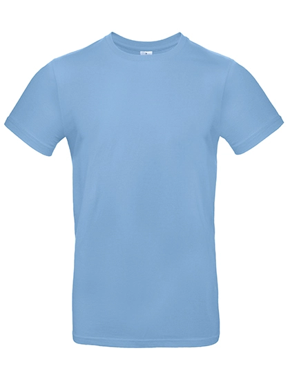 T-Shirt #E190 zum Besticken und Bedrucken in der Farbe Sky Blue mit Ihren Logo, Schriftzug oder Motiv.